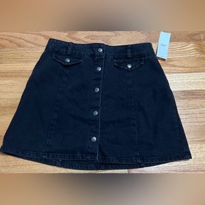 BDG black jean miniskirt
